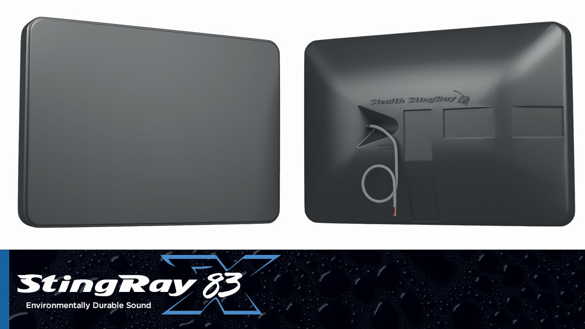 StingRay 83: Full Range, 8" 3-Way Soffit Speaker Kit_|_Premium Distributed Audio, Cinema Surround_|_Includes: Back box, router template, hardware (SRX83SK)