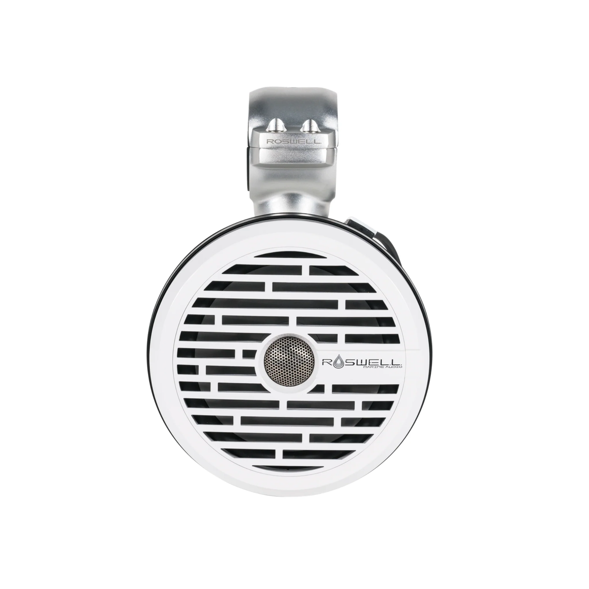 Roswell R1 8" Wakeboard Tower Speakers with Clamps + RGB (White) (R18TOWERWHITE)