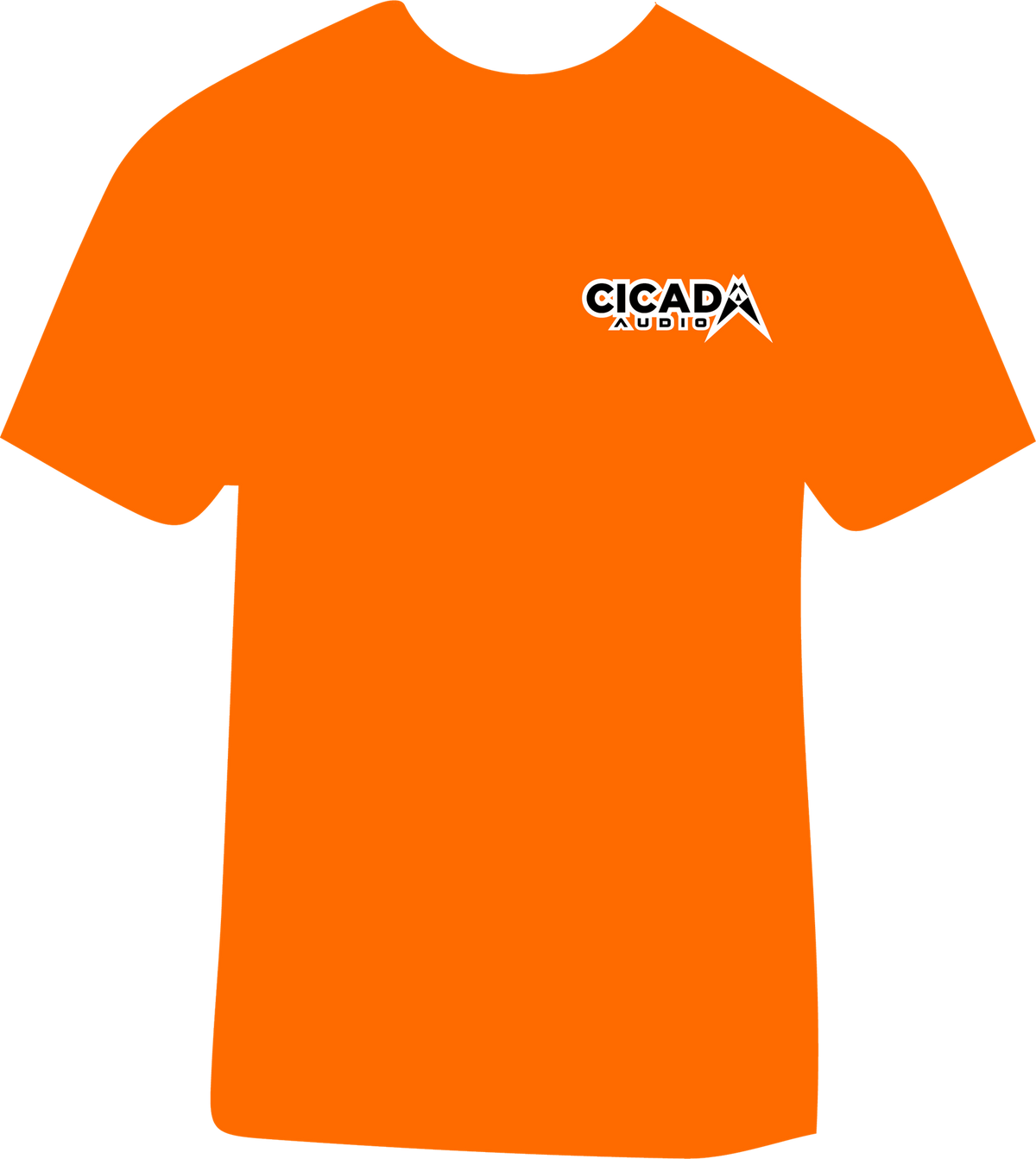 CICADA AUDIO "BABE" T-SHIRT ORANGE - 2XL (CTOB2XL)