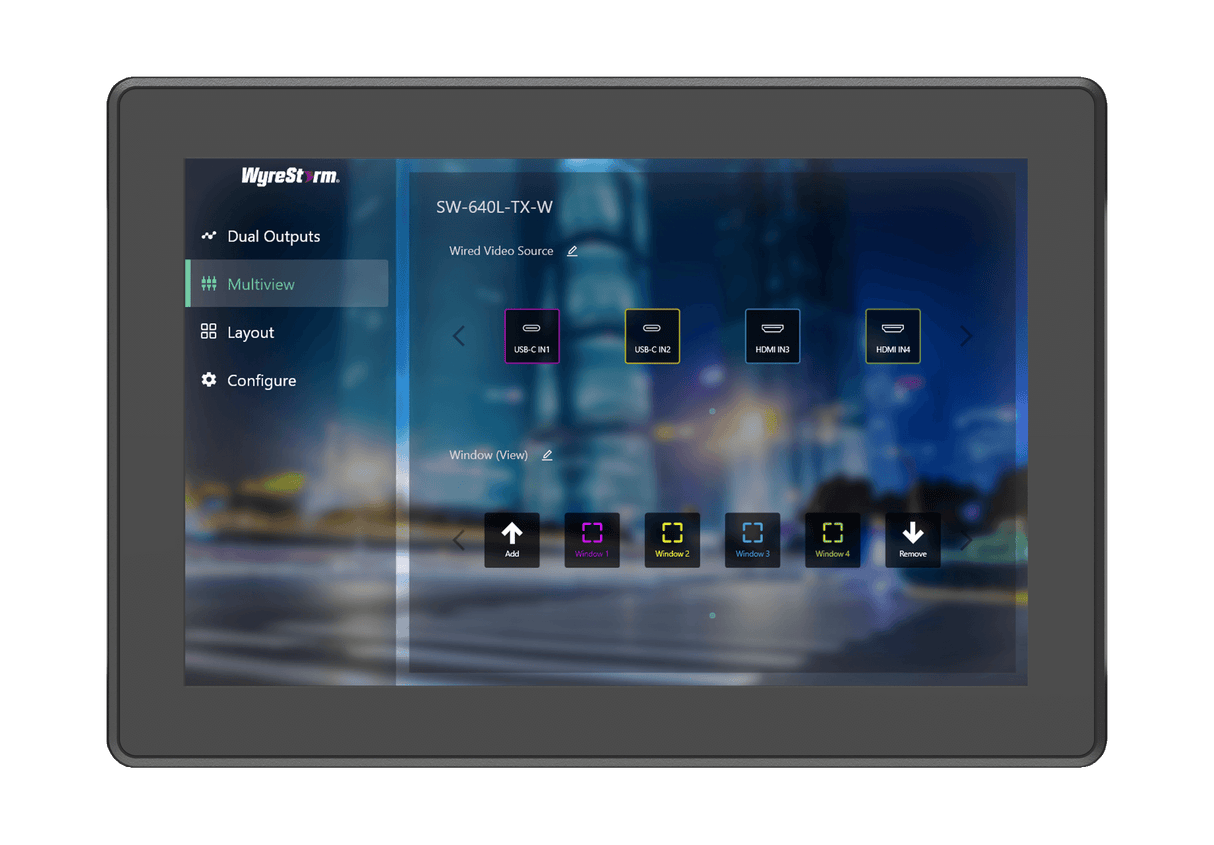 Wyrestorm Synergy 10.1” All-In-One Touchpad IP Controller | PoE+ | Table Top Stand & Wall-Mount (US/UK/EU Compatible) (SYNTOUCH10v2)