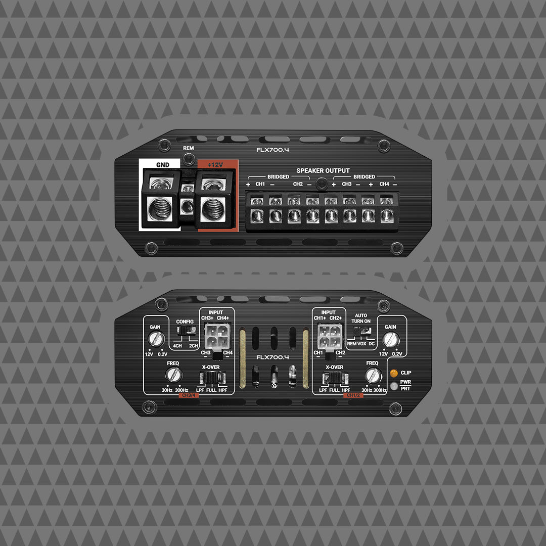 FLX SERIES 700 Watt 4-Channel Amplifier with 6-Channel Integrated DSP (FLX7004P)