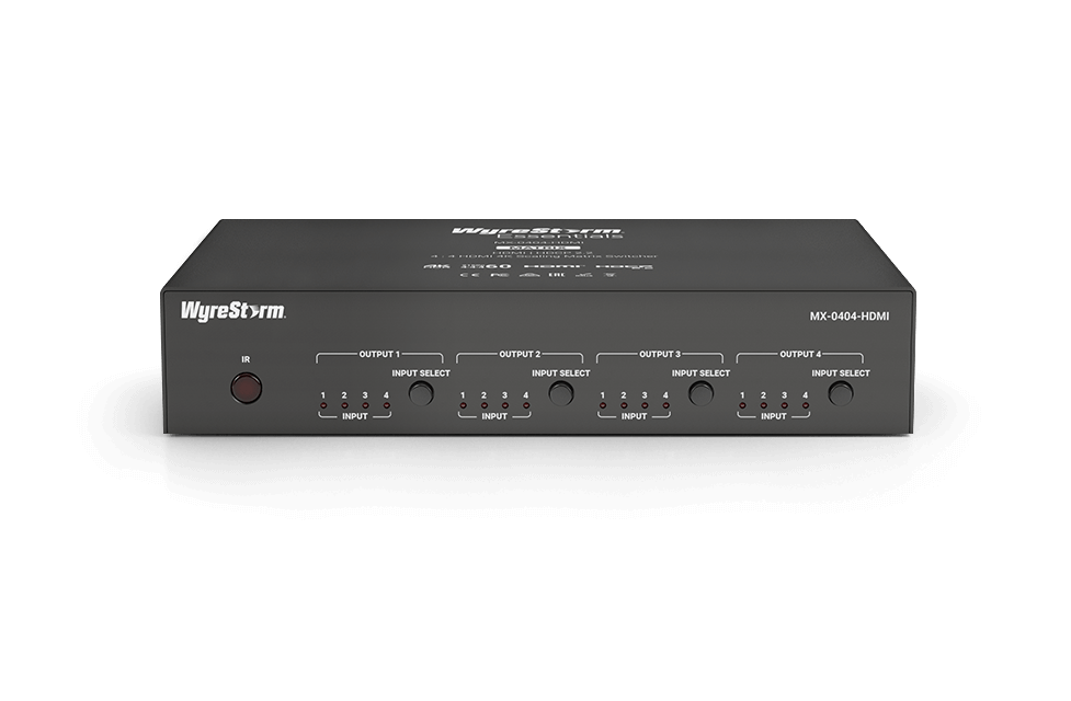 Wyrestorm 5K60Hz 4x4 HDMI Matrix | 5K60Hz 4:2:0 | 4K60Hz 4:4:4 | Dolby Vision & HDR (MX0404HDMI)