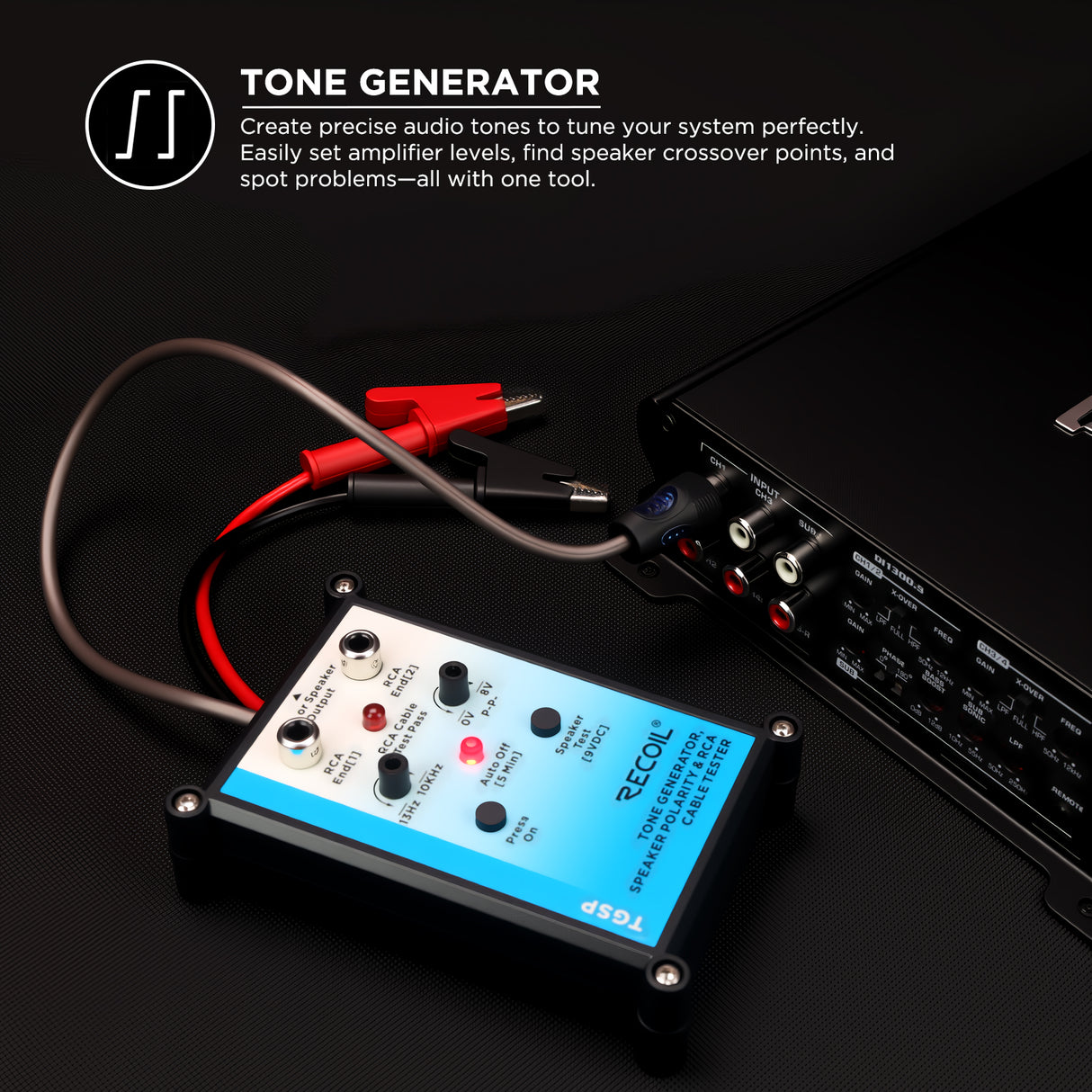 Recoil TONE GENERATOR / SPEAKER TESTER V2 (TGSP)