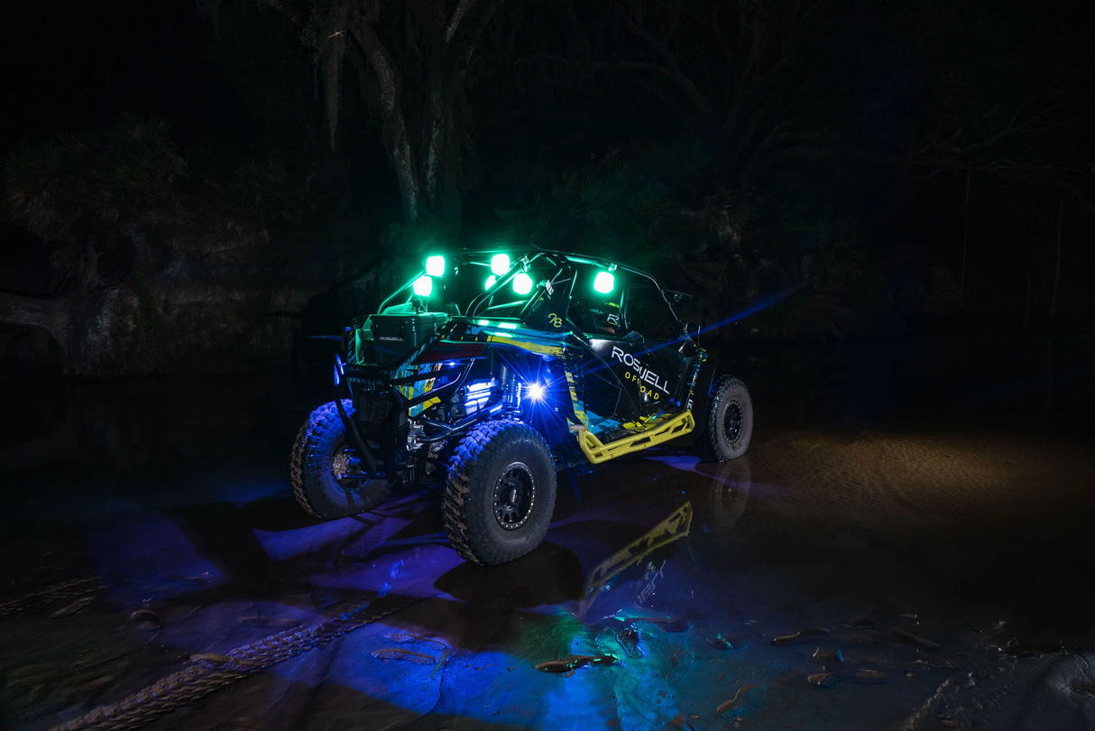 Roswell OFFROAD Firefly 6.5" Cage Speaker Package w/ RGB Remote (FIREFLYPKG)