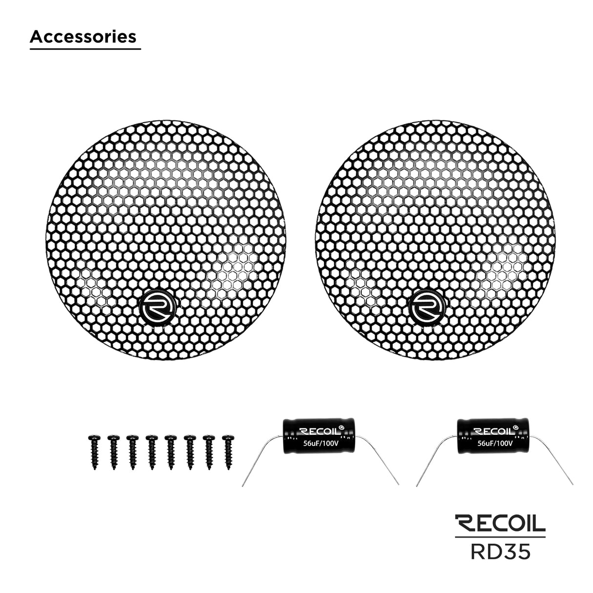 Recoil ECHO PRO SERIES 3.5" Midrange Speakers (sold as pair) (RD35)