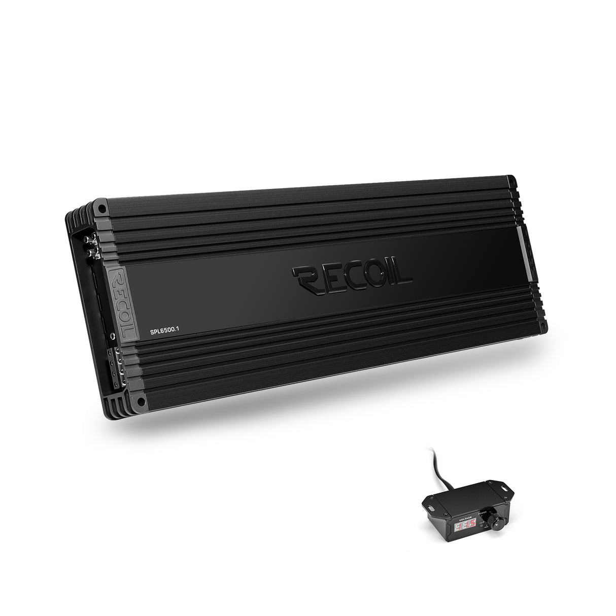 Recoil SPL SERIES Mono Block Amplifier 6,500 Watts RMS @ 1 Ohm, Subwoofer Level Control Included (SPL65001)