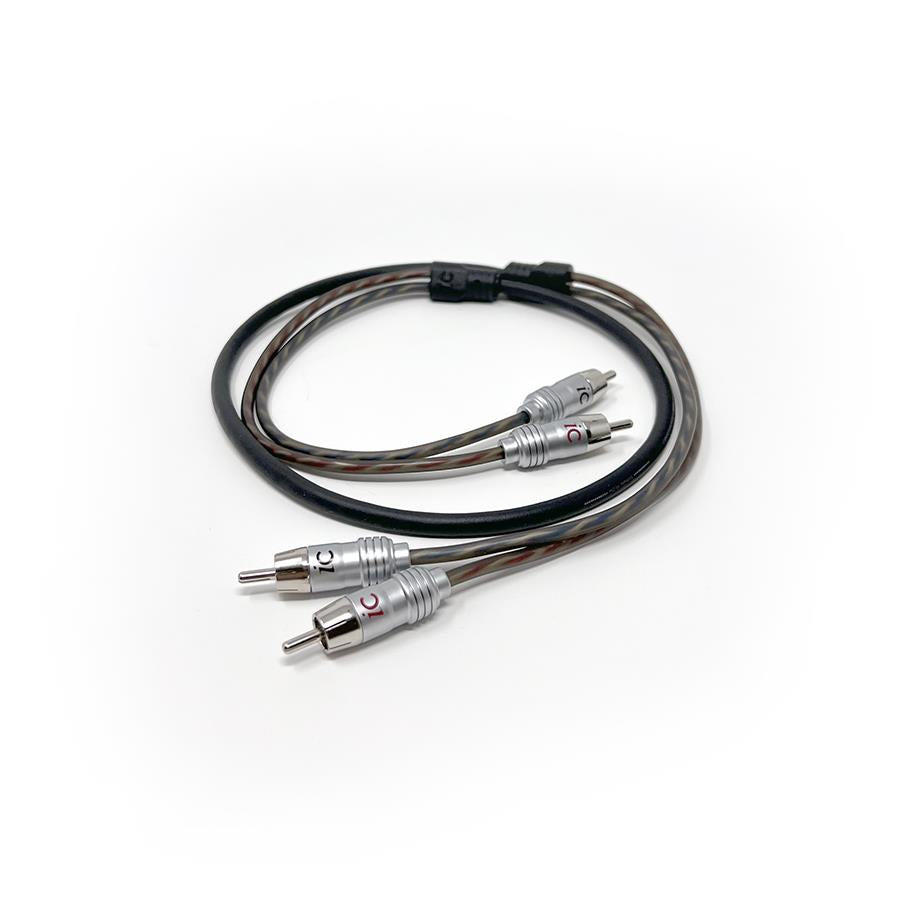 ICONNECTS TWISTED PAIR METAL RCA CABLE 2.5M ICPRORCA25