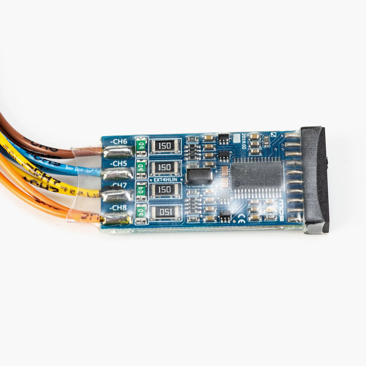 MOSCONI Extention Card for PICO8|12DSP - additioanl 4 hi-level inputs with load resistor (EXT4HLIN)
