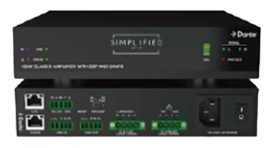 150W Dante enabled Amplifier with DSP (DTEAMP150)