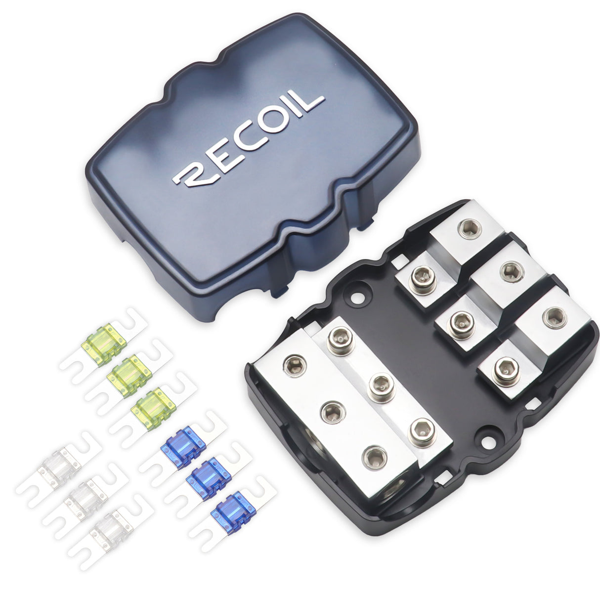 RECOIL 3 Position Fused Distribution Block (fuses included) (MFH13)