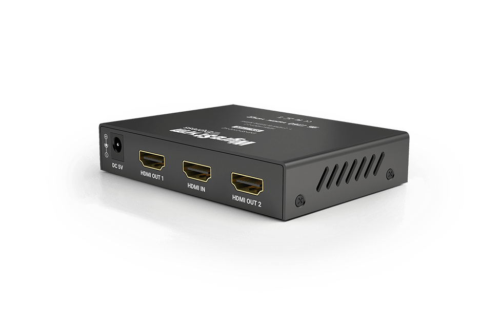Wyrestorm 4K60Hz 1x2 HDMI Splitter | 4K60Hz 4:4:4 | Dolby Vision & HDR | 4k > 1080p Down-Scaler (EXPSP0102H2)