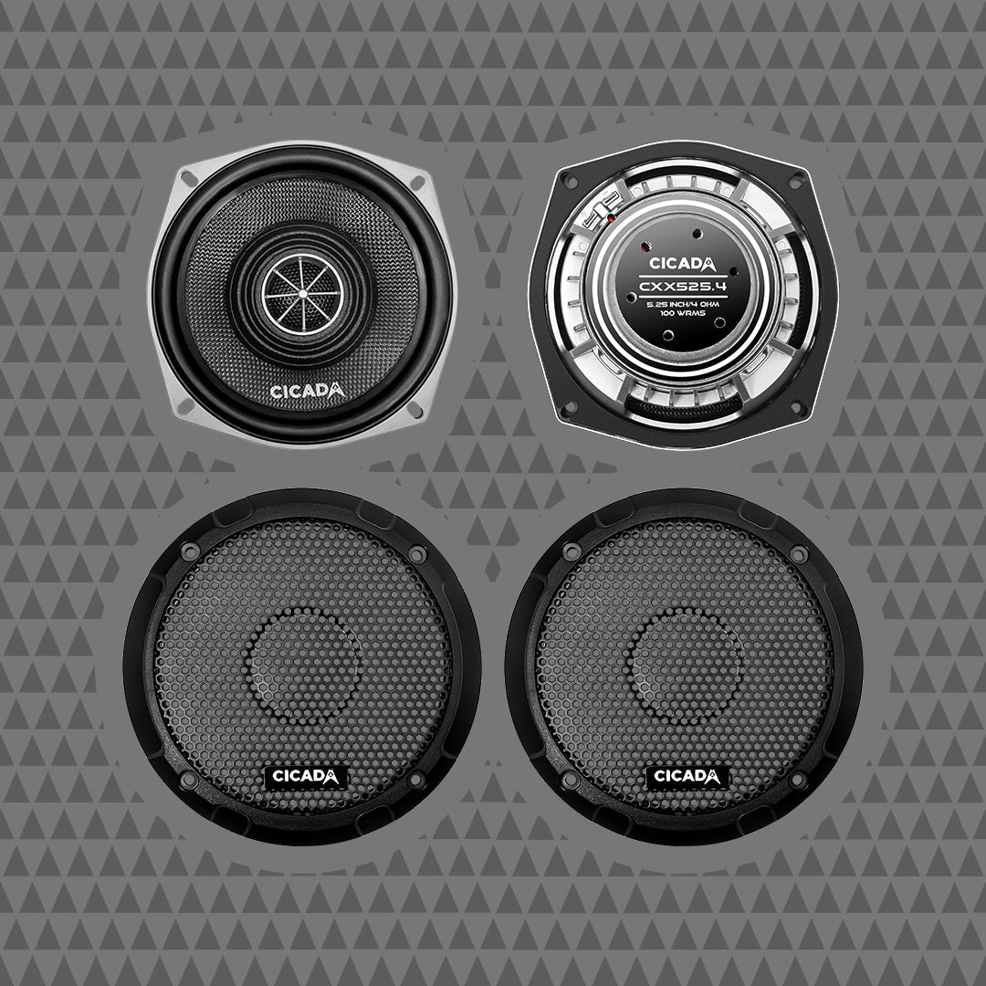 CXX SERIES 5.25" 2-WAY COAXIAL SPEAKERS (sold in pairs) (CXX5254)