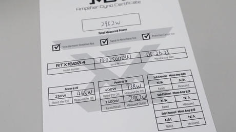 Proof of Power: Inside MTX Amplifier Birth Certificates