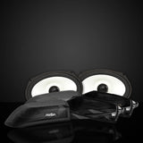 AQUATIC AV 1998-2013 6X9 COAXIAL SPEAKERS WITH RGB LED + CUT IN LIT KIT & GRILLES (HG099)