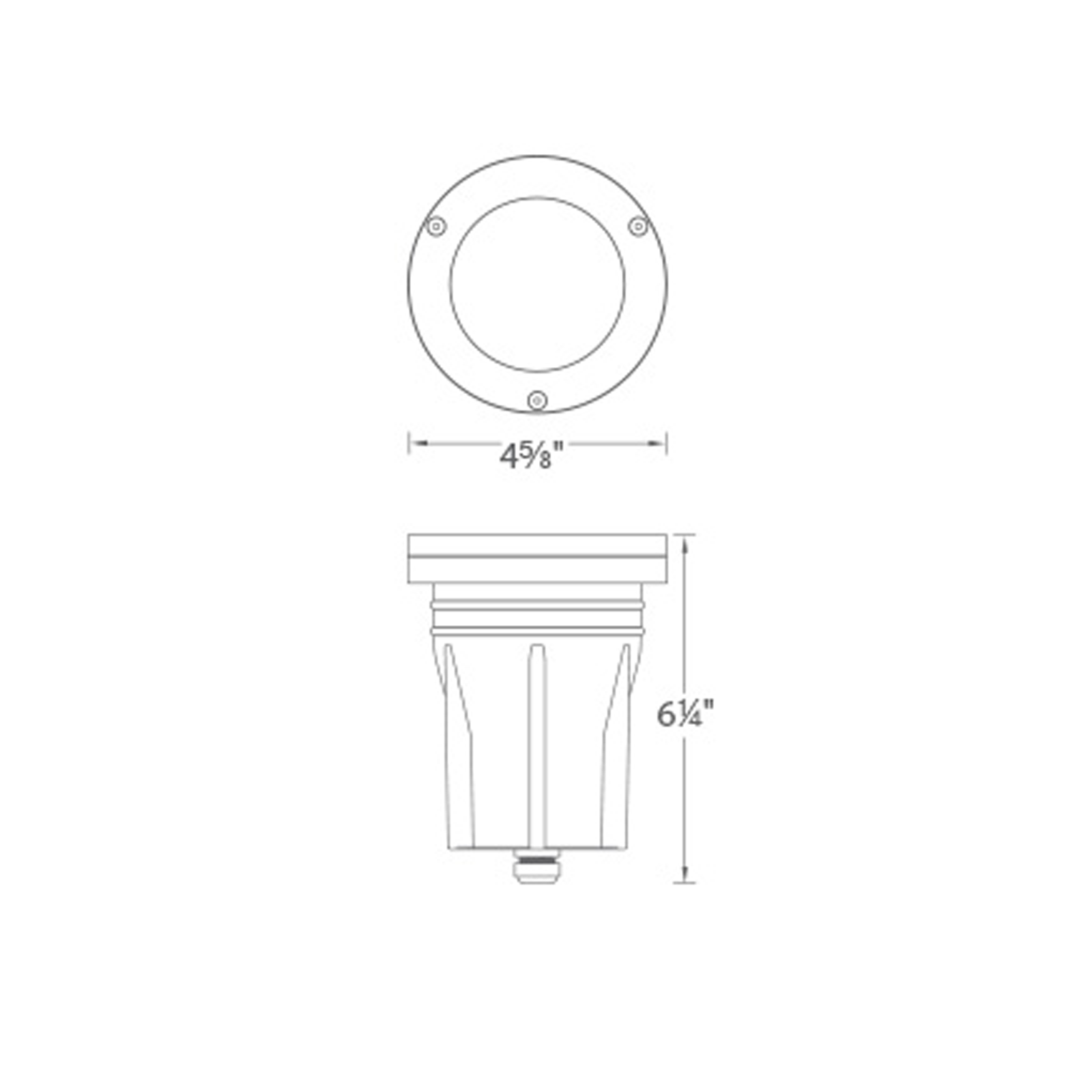 WAC 3″ In ground 12V Landscape Recessed LED 3000K Bronze on Aluminum (503130BZ)
