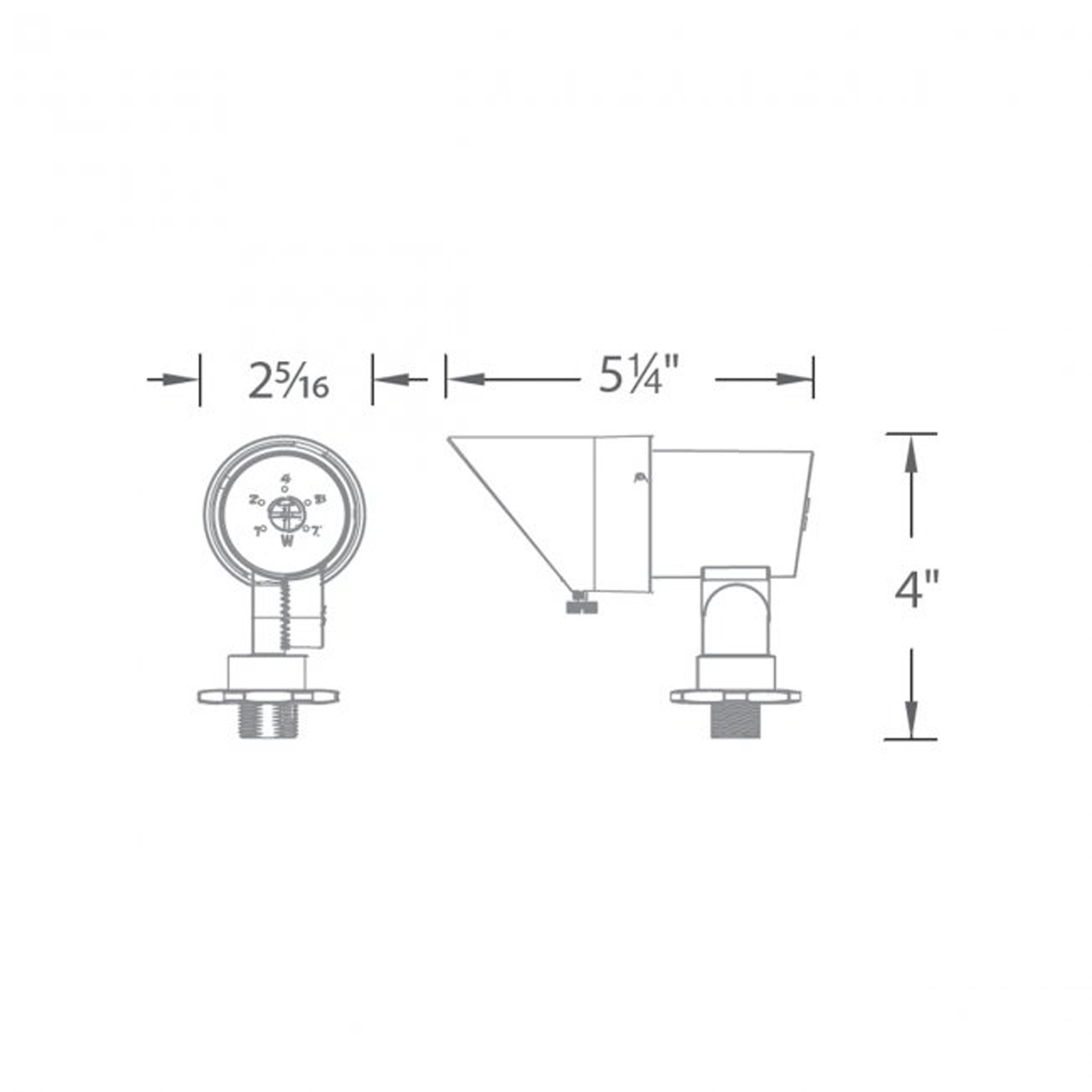 WAC LED Landscape Mini Spot Light Bronze on Aluminum 12V 3000K (511130BZ)