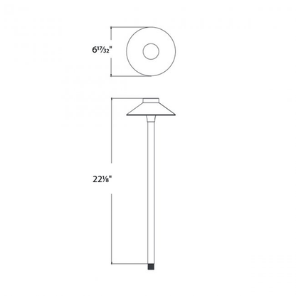 WAC 12v Tiki Path Light 3000K Bronze on Aluminum (604130BZ)