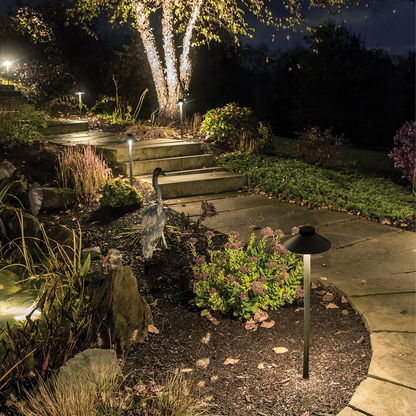 WAC 12v Tiki Path Light 3000K Bronze on Aluminum (604130BZ)