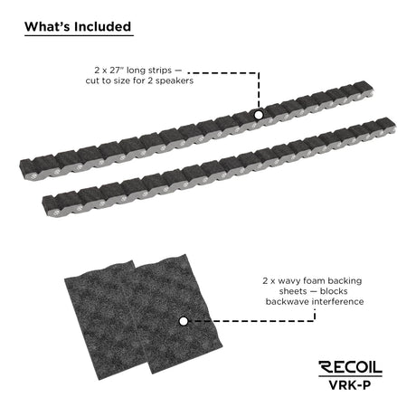 Recoil Foam Speaker Ring Kit Double - 4 Speaker kit (VRKQ)