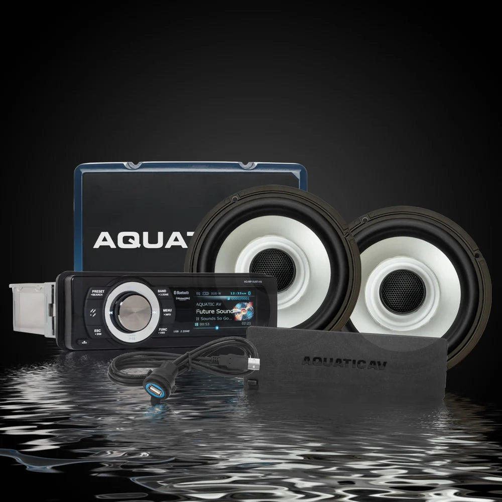 AQUATIC AV ULTIMATE HARLEY PACKAGE WITH RGB - AQMP5UBTHS/HS113/RG155R1/AD300.2 (AQUHP3)