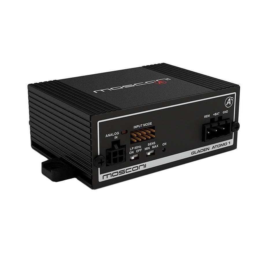 MOSCONI ATOMO 1 Channel Amplifier - 350 Watts x 1 RMS @ 2 Ohms (ATOMO1)