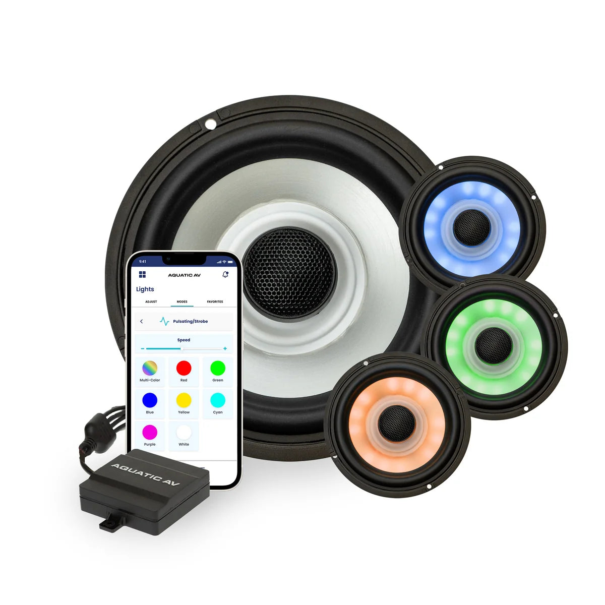 AQUATIC AV 1998-2013 STREET GLIDE RGB PREMIUM KIT - AQMP5BTH/HS113/AD300.2/RG155R1/AQAKBAT (BT200)