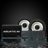 AQUATIC AV 2014+ STREET GLIDE/BATWING AMP & 2 SPEAKER KIT - AD300.2/HS113/RG155R1/BT114/HN100 (BT401)