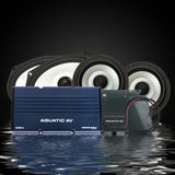AQUATIC AV 1998-2013 ROAD GLIDE 4 SPEAKER & AMP KIT - AD500.4/HS113/HG099/RG155R1/AQAKRG (RG300)