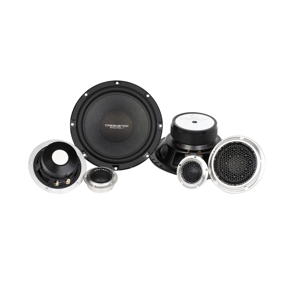 REVOLUTION 3-Series 3-Way Component Speakers OEM with no Grilles (3S3OEM)