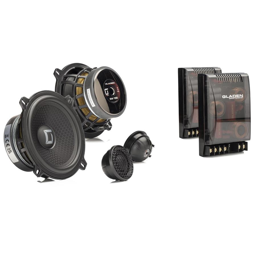 GLADEN SIGMA SERIES 6.5" Component Speaker Kit (set) with passive crossovers (SIGMA1302)