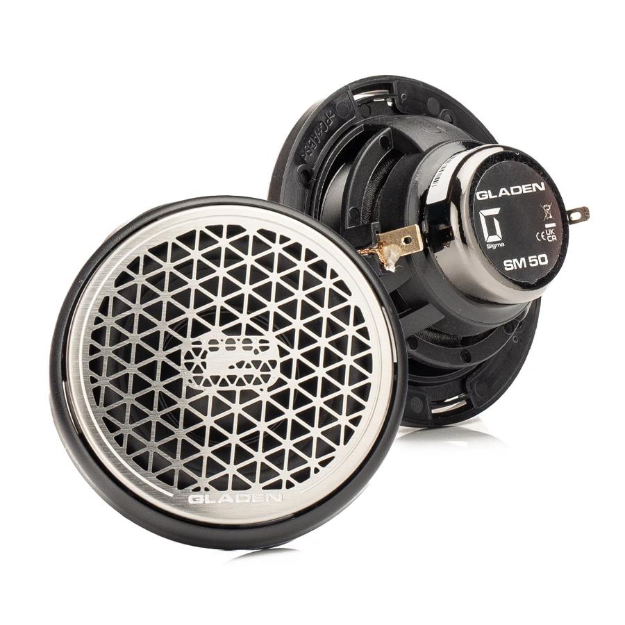 GLADEN SIGMA 50mm Mid-Range / Wideband (sold as PAIR) - SILVER grilles included (special order) (SM50SILVER)