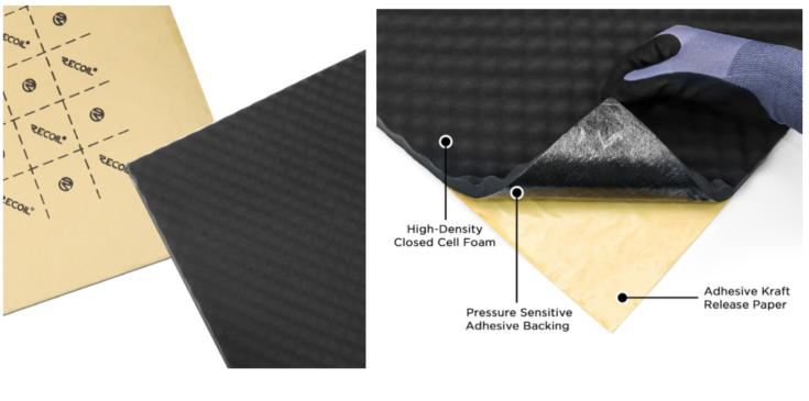 Recoil Wavy Foam Damping Mat Shop Pack (WFBK)