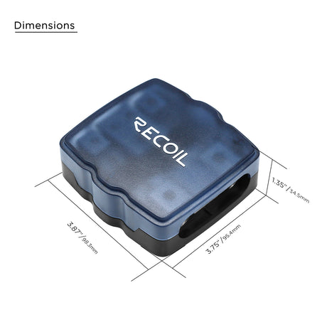 RECOIL 2 Position Combination Power / Ground Distribution Block - 1/0 AWG inputs / 4 AWG Power & Ground Outputs (MPG2)
