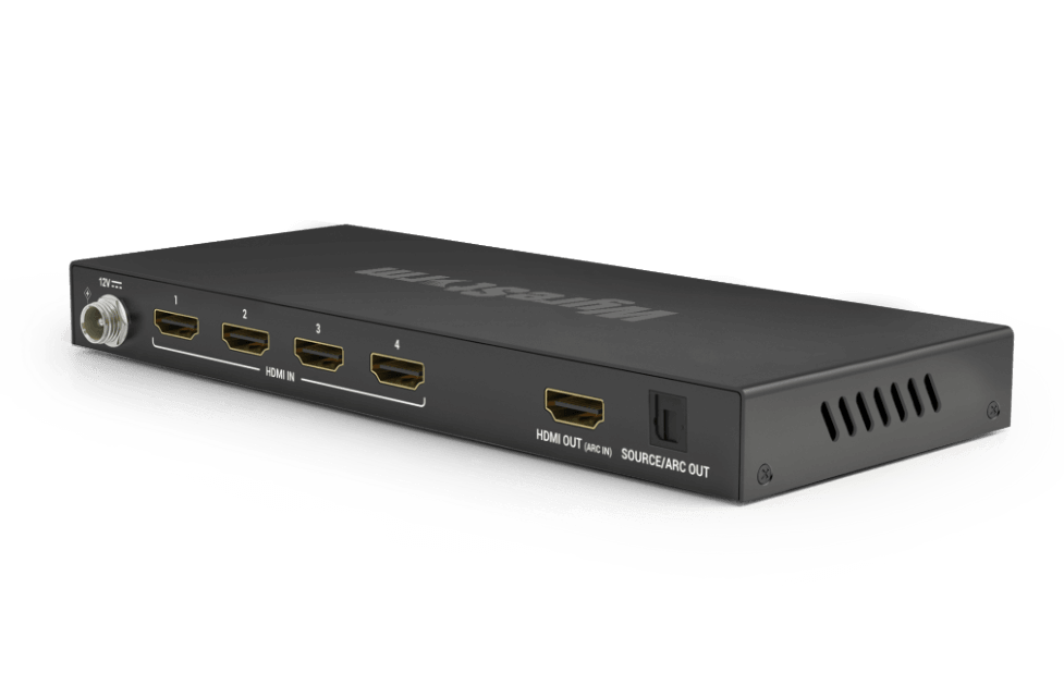 8K60Hz 4:4:4 4x1 HDMI Switcher | Dolby Vision & HDR | ARC | Audio De-embed | EDID Management | RS232 Control (EXPSW04018K)