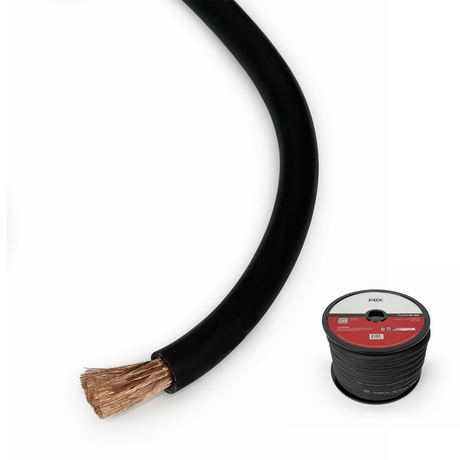 1/0 Awg Hi-Flex Power Wire 50 Ft - Black (TLPW1B50)