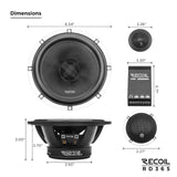 Recoil ECHO PRO SERIES 3-Way Component Speaker System (RD365)