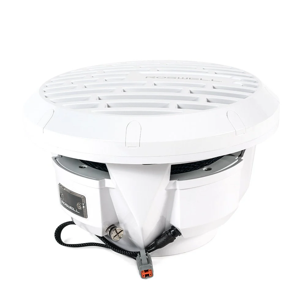 Roswell R1 SERIES 10" Marine Subwoofer with RGB Dual 4 Ohm (White) (R110SUBWHITE)