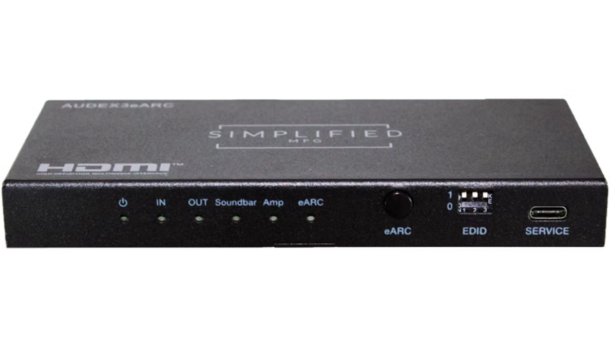 HDMI 2.1 eARC Audio extractor w/multiple outputs (AUDEX3eARC)