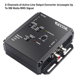 Recoil 2 Channel LOC with 2 Channel RCA Outputs (up to 20V Input Handling) (PLC22D)