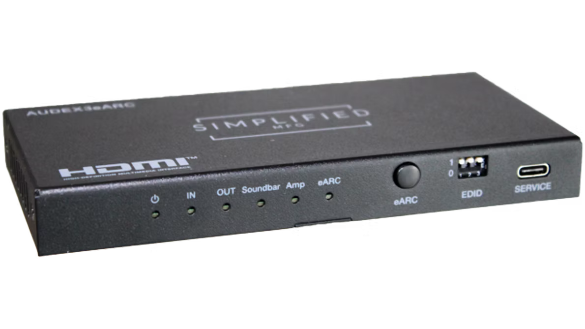 HDMI 2.1 eARC Audio extractor w/multiple outputs (AUDEX3eARC)