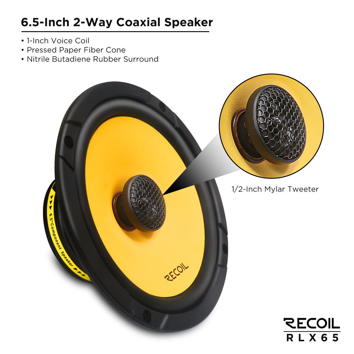Recoil L3 SERIES 6.5" 2-Way Coaxial Speakers (RLX65)