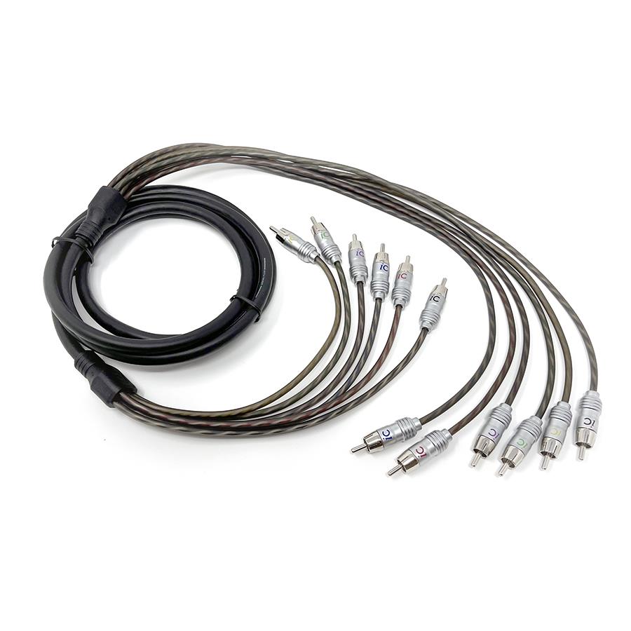 ICONNECTS TWISTED PAIR METAL 6 CH RCA CABLE 5.5M ICPRO6RCA55