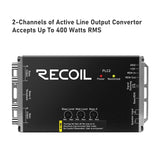 Recoil PRO 2-Channel LOC/Line Driver with Bass Boost 2 Channel Input/4 Channel Output (up to 40V input handling) (PLOC2PRO)