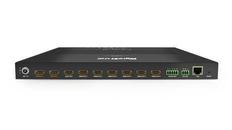 4K 60Hz 6-Output Video Wall |  Cascading up to 6 devices | Multi-fast layout and customized layout |Ultra-wide resolution support  | WEB GUI and RS232 control (SW0206VW)