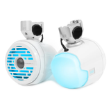 Roswell FIREFLY 6.5" Wakeboard Tower Speakers with Clamps + RGB (White) (R1FIREFLYWHT)