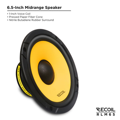Recoil L3 SERIES 6.5" 2-Way Component Speaker System (RLM65)