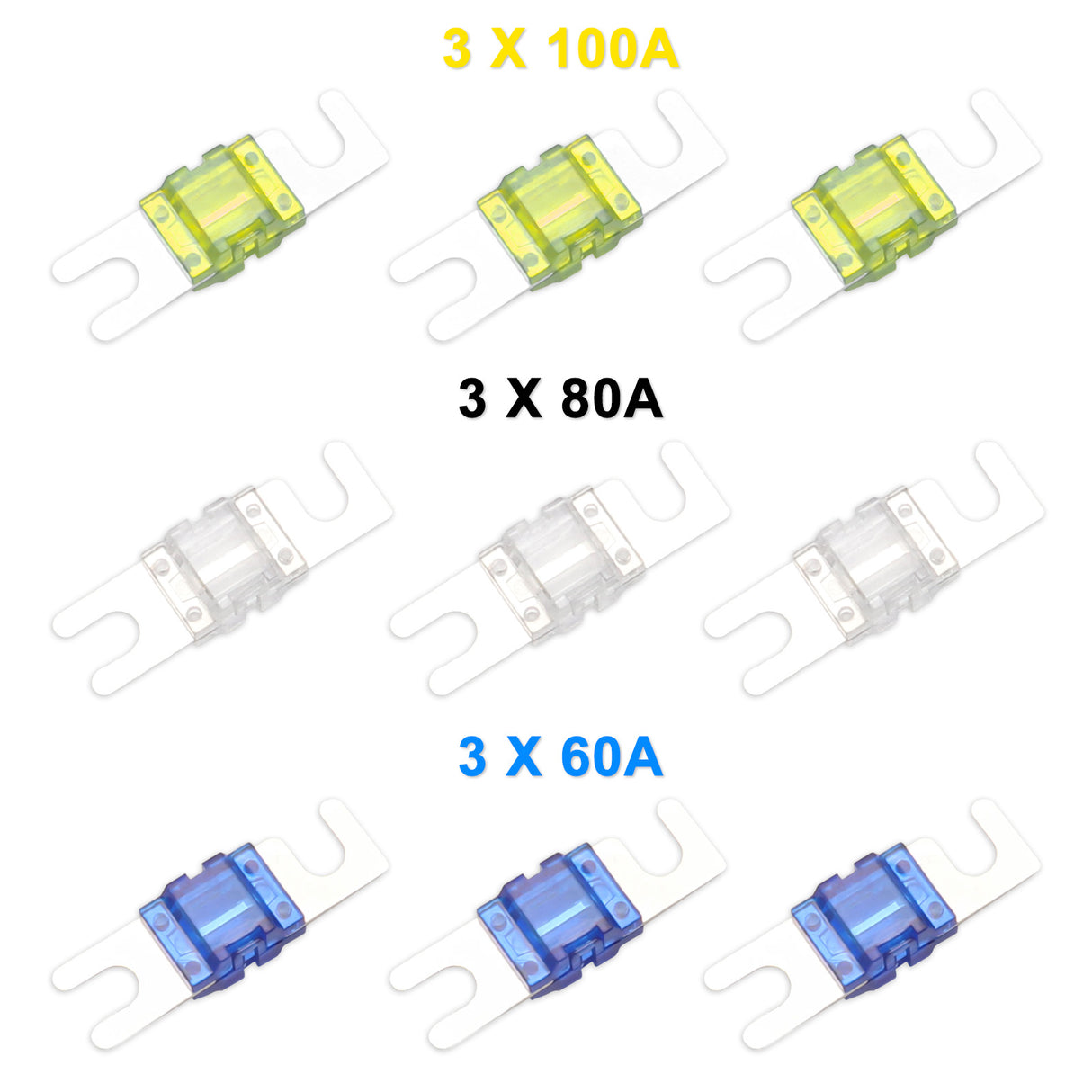 RECOIL 3 Position Fused Distribution Block (fuses included) (MFH13)