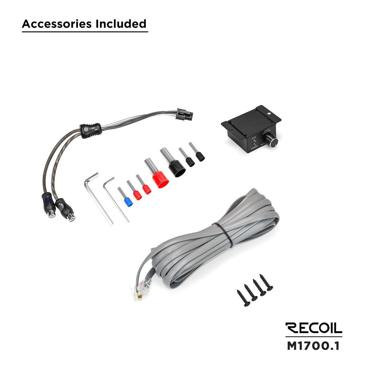 RECOIL Marine Grade 1-Channel Amplfiier - 1700 Watts x 1 RMS @ 1 Ohm (M17001)