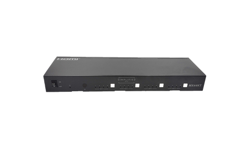 50m (@4K) 4x4 scaling HDMI matrix kit with 4 RX (MX44KT)