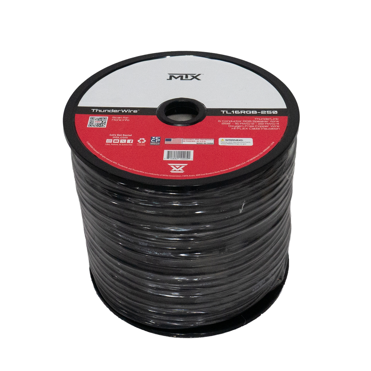 16 Awg 6 Conductor Rgb Speaker Wire 250 Ft (TL16RGB250)